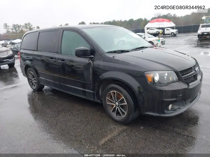 2C4RDGEG8GR344962 2016 Dodge Grand Caravan R/T