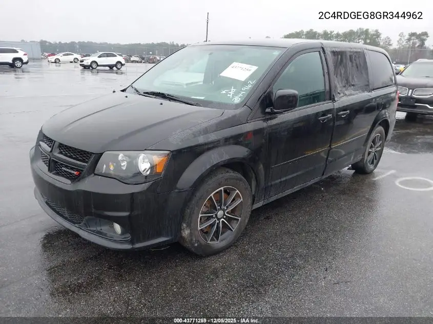 2C4RDGEG8GR344962 2016 Dodge Grand Caravan R/T