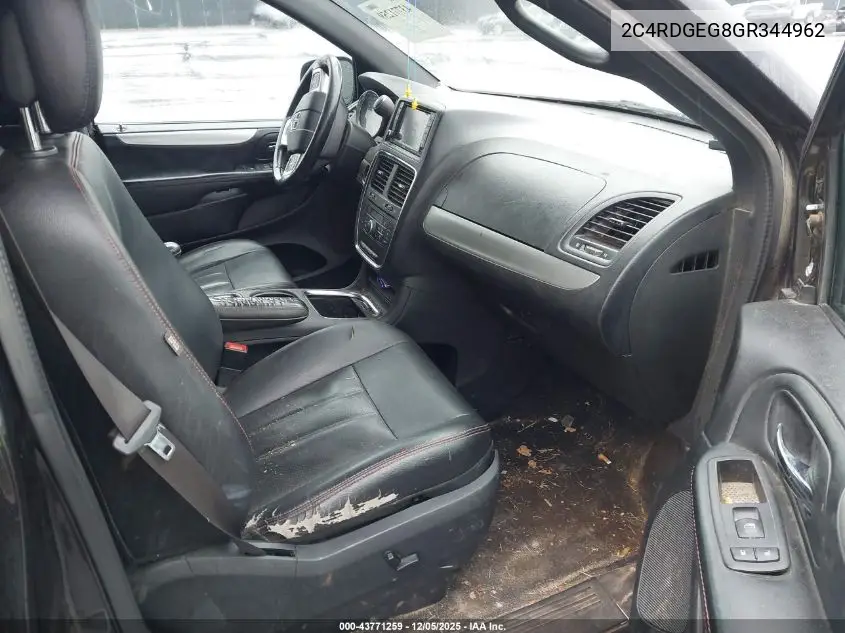 2C4RDGEG8GR344962 2016 Dodge Grand Caravan R/T