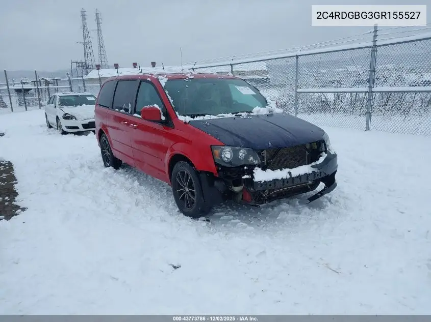 2C4RDGBG3GR155527 2016 Dodge Grand Caravan Se Plus
