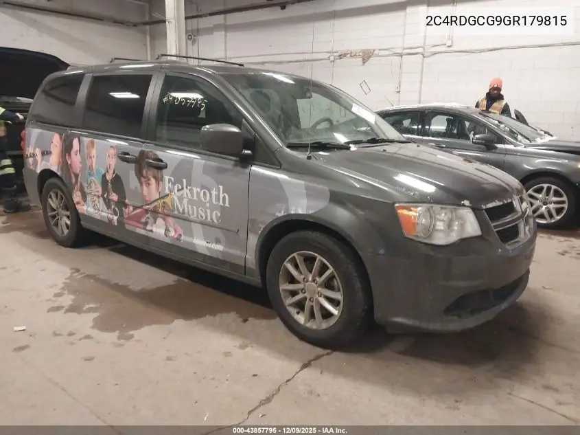 2C4RDGCG9GR179815 2016 Dodge Grand Caravan Sxt