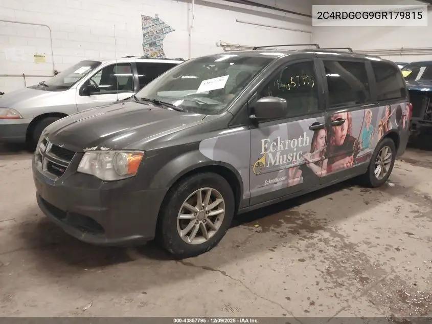 2C4RDGCG9GR179815 2016 Dodge Grand Caravan Sxt