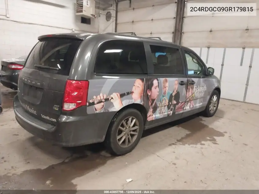 2C4RDGCG9GR179815 2016 Dodge Grand Caravan Sxt