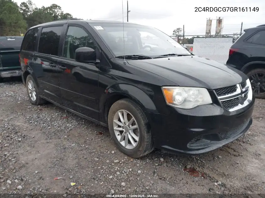 2C4RDGCG7GR161149 2016 Dodge Grand Caravan Sxt