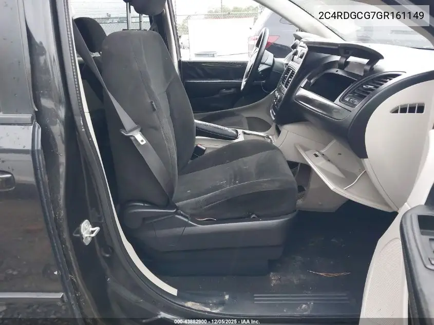 2C4RDGCG7GR161149 2016 Dodge Grand Caravan Sxt
