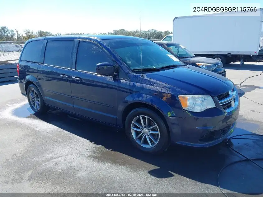 2C4RDGBG8GR115766 2016 Dodge Grand Caravan Se Plus