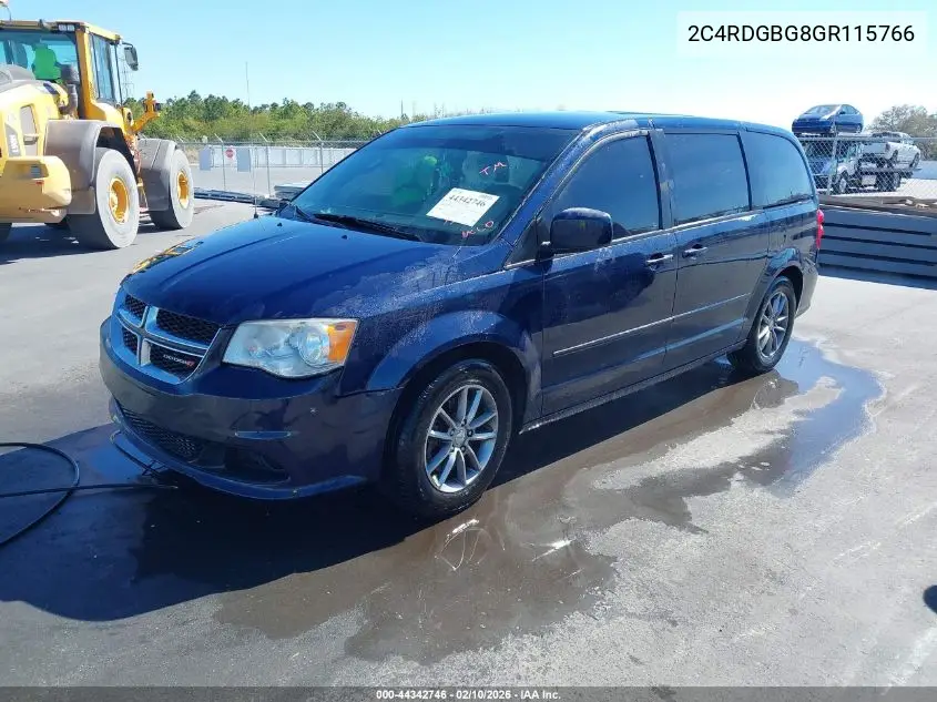 2C4RDGBG8GR115766 2016 Dodge Grand Caravan Se Plus