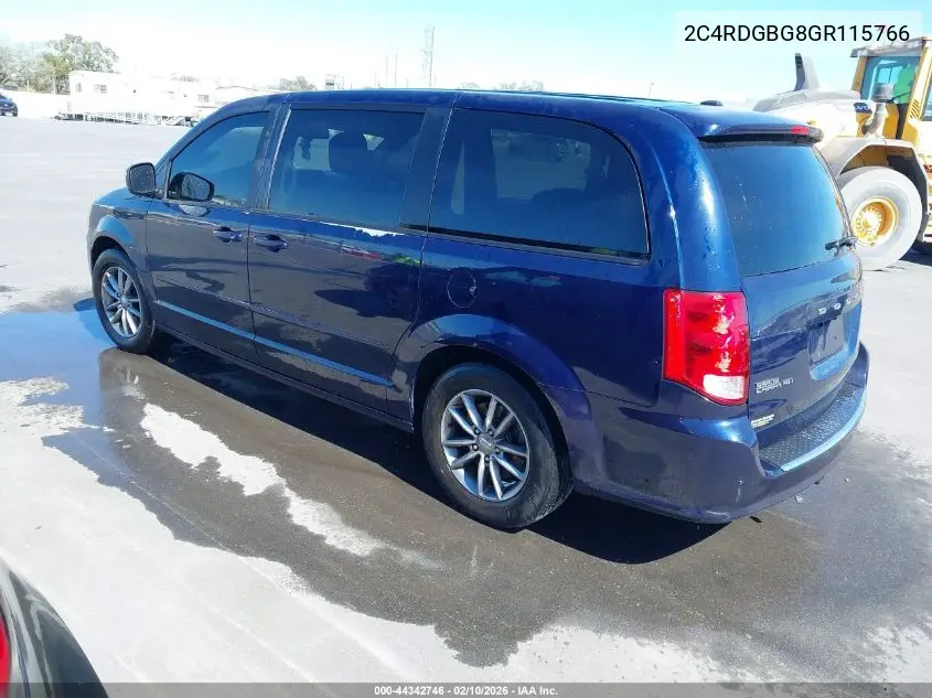 2C4RDGBG8GR115766 2016 Dodge Grand Caravan Se Plus