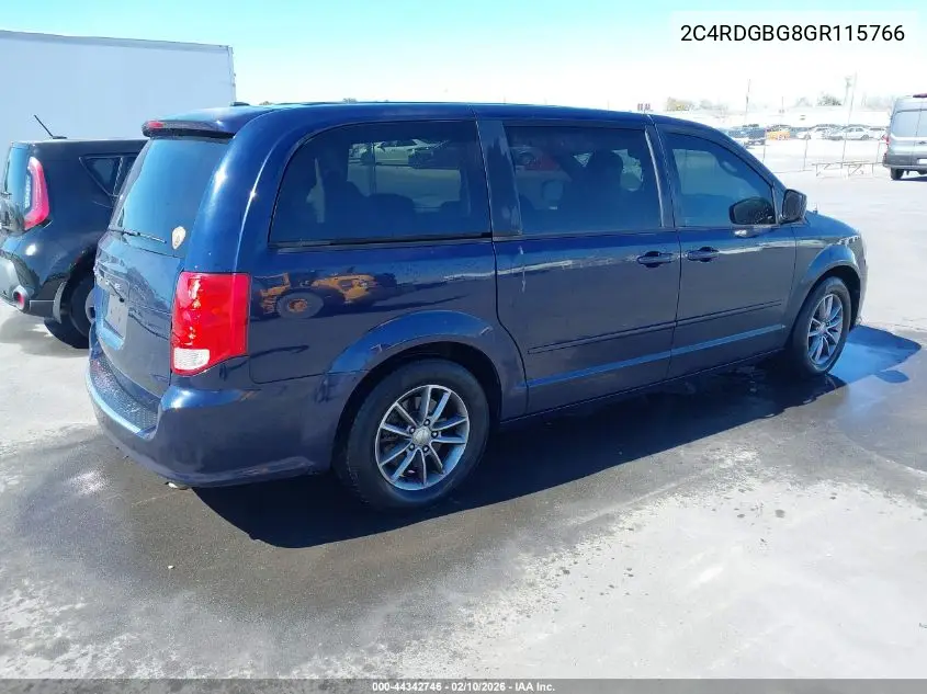 2C4RDGBG8GR115766 2016 Dodge Grand Caravan Se Plus