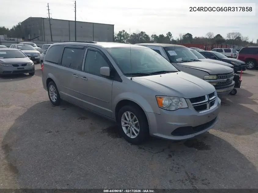 2C4RDGCG6GR317858 2016 Dodge Grand Caravan Sxt
