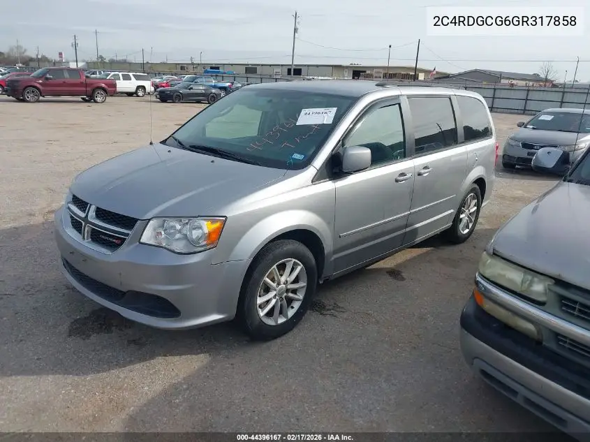 2C4RDGCG6GR317858 2016 Dodge Grand Caravan Sxt