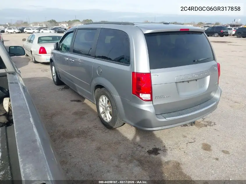 2C4RDGCG6GR317858 2016 Dodge Grand Caravan Sxt