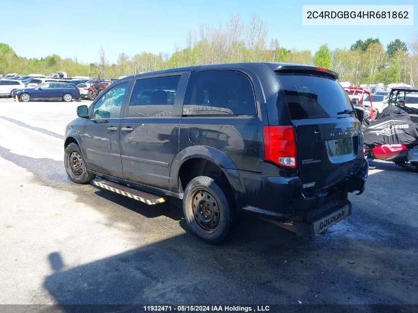 2C4RDGBG4HR681862 2017 Dodge Grand Caravan