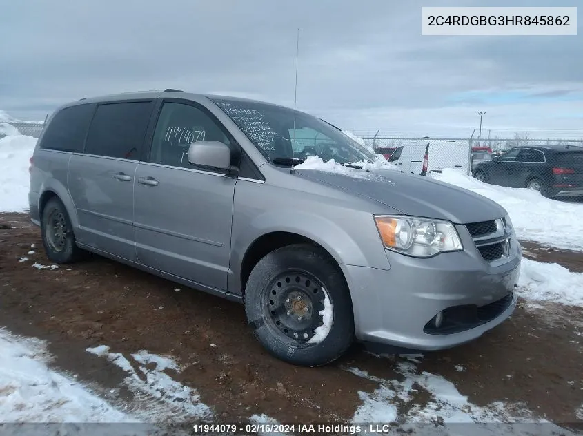 2C4RDGBG3HR845862 2017 Dodge Grand Caravan Se