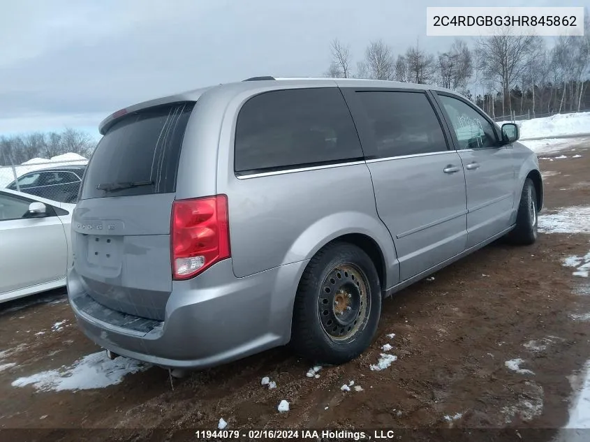 2C4RDGBG3HR845862 2017 Dodge Grand Caravan Se