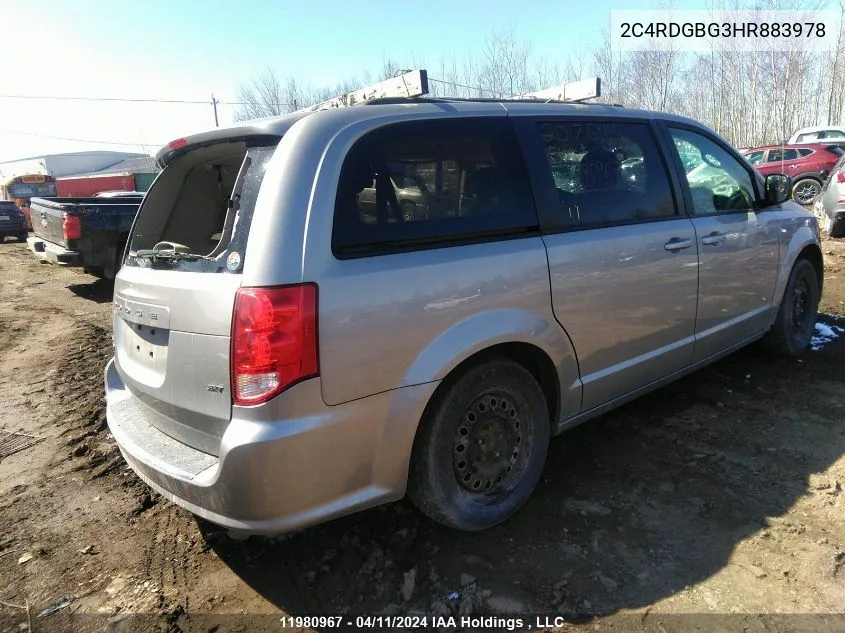 2C4RDGBG3HR883978 2017 Dodge Grand Caravan Se