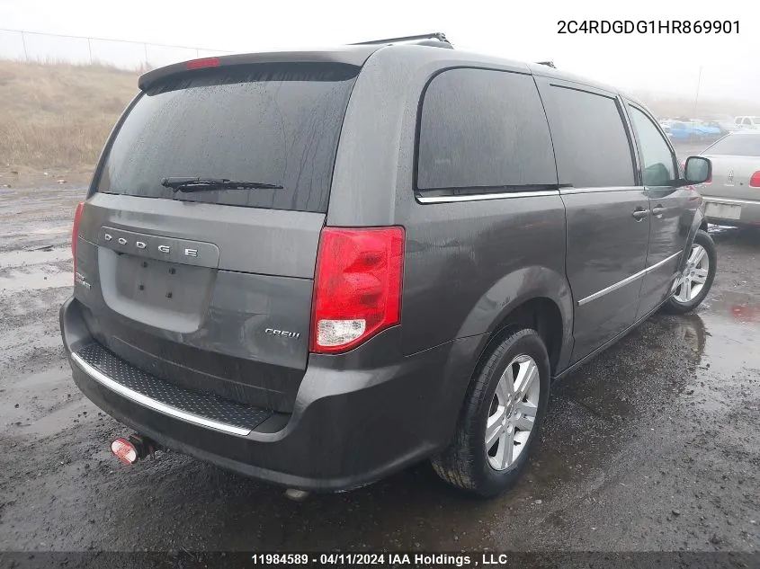 2C4RDGDG1HR869901 2017 Dodge Grand Caravan Crew