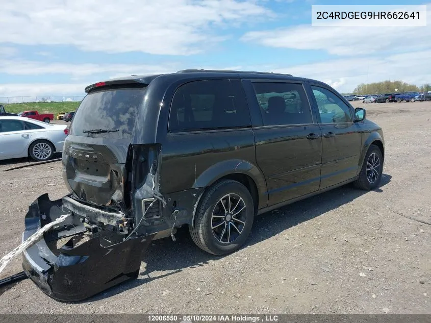 2C4RDGEG9HR662641 2017 Dodge Grand Caravan Gt