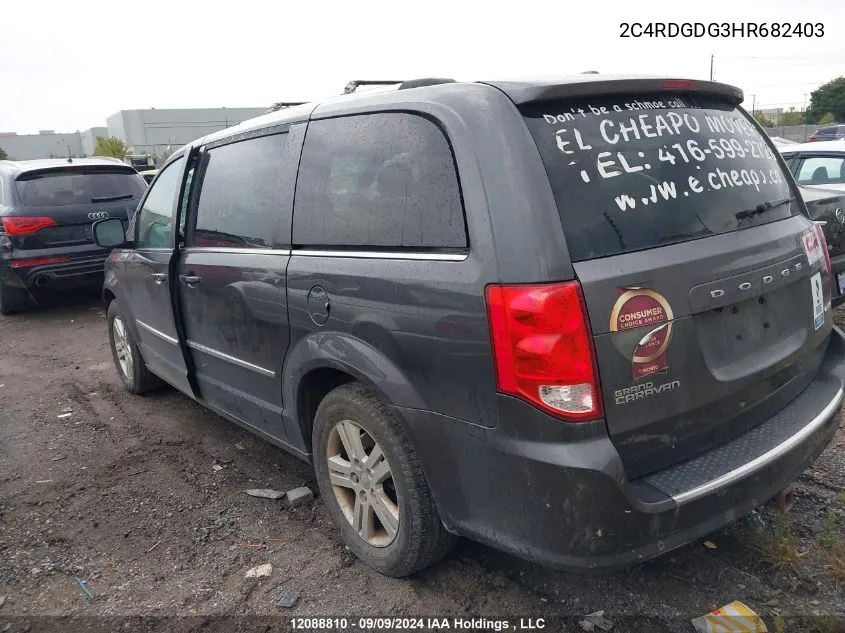 2C4RDGDG3HR682403 2017 Dodge Grand Caravan Crew