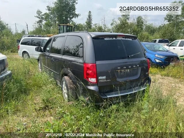 2C4RDGBG5HR655352 2017 Dodge Grand Caravan Crew