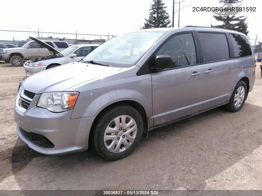 2C4RDGBG4HR881592 2017 Dodge Grand Caravan Se