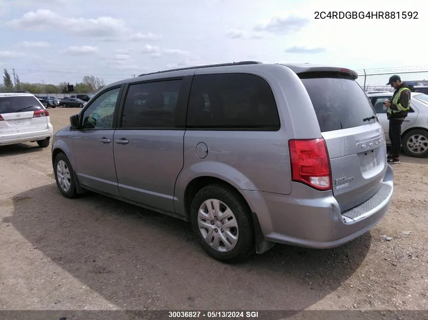 2C4RDGBG4HR881592 2017 Dodge Grand Caravan Se