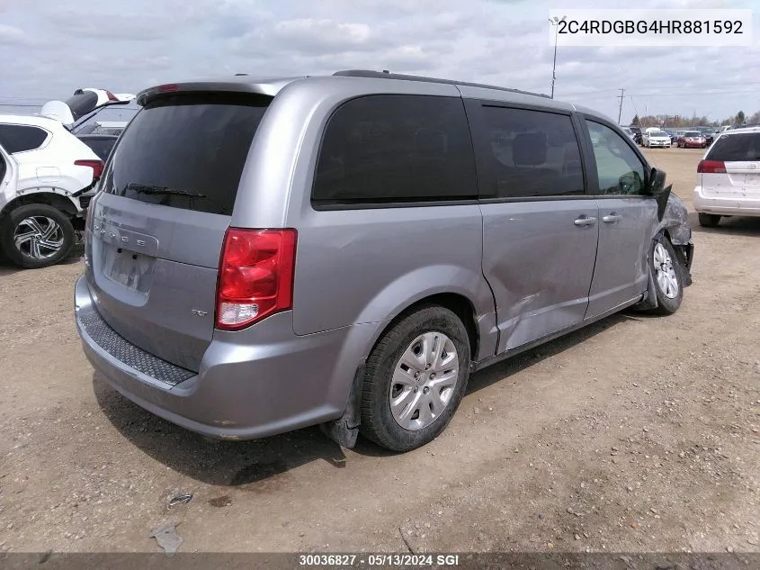 2C4RDGBG4HR881592 2017 Dodge Grand Caravan Se