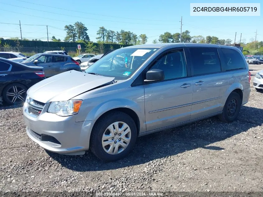 2017 Dodge Grand Caravan Se VIN: 2C4RDGBG4HR605719 Lot: 39305497