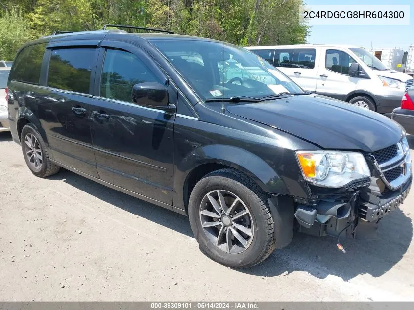 2017 Dodge Grand Caravan Sxt VIN: 2C4RDGCG8HR604300 Lot: 39309101