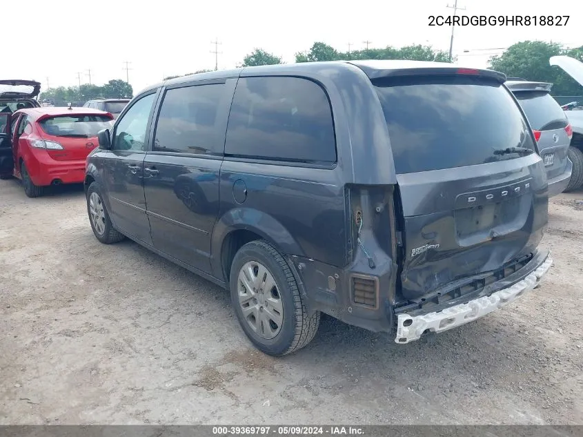 2C4RDGBG9HR818827 2017 Dodge Grand Caravan Se