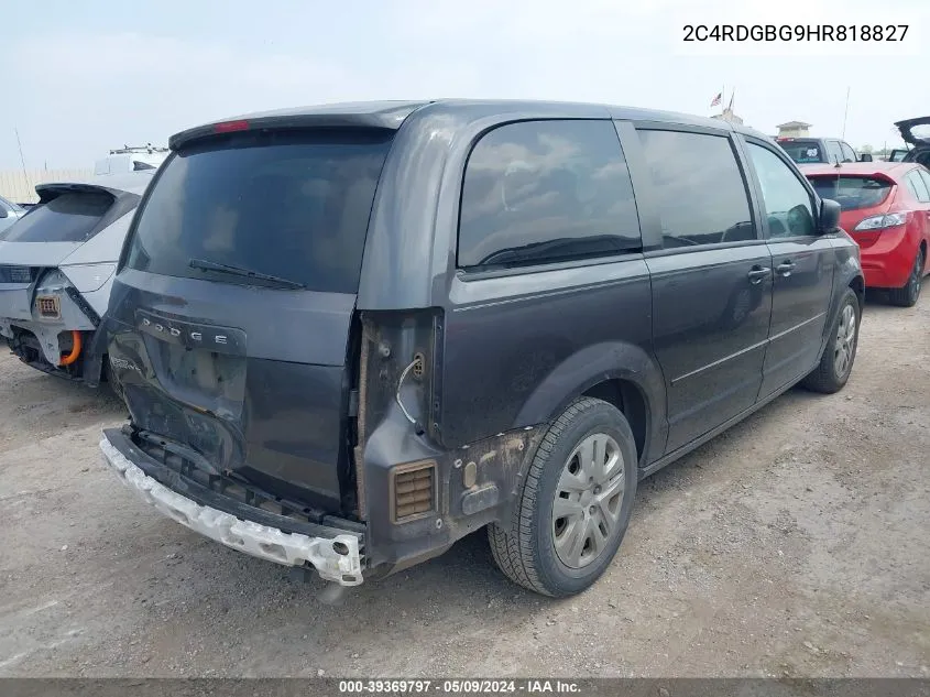 2C4RDGBG9HR818827 2017 Dodge Grand Caravan Se