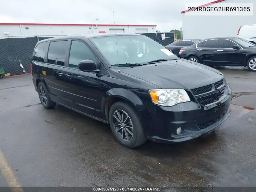 2C4RDGEG2HR691365 2017 Dodge Grand Caravan Gt