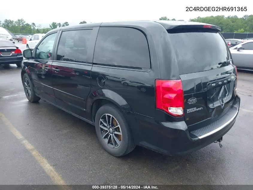 2C4RDGEG2HR691365 2017 Dodge Grand Caravan Gt