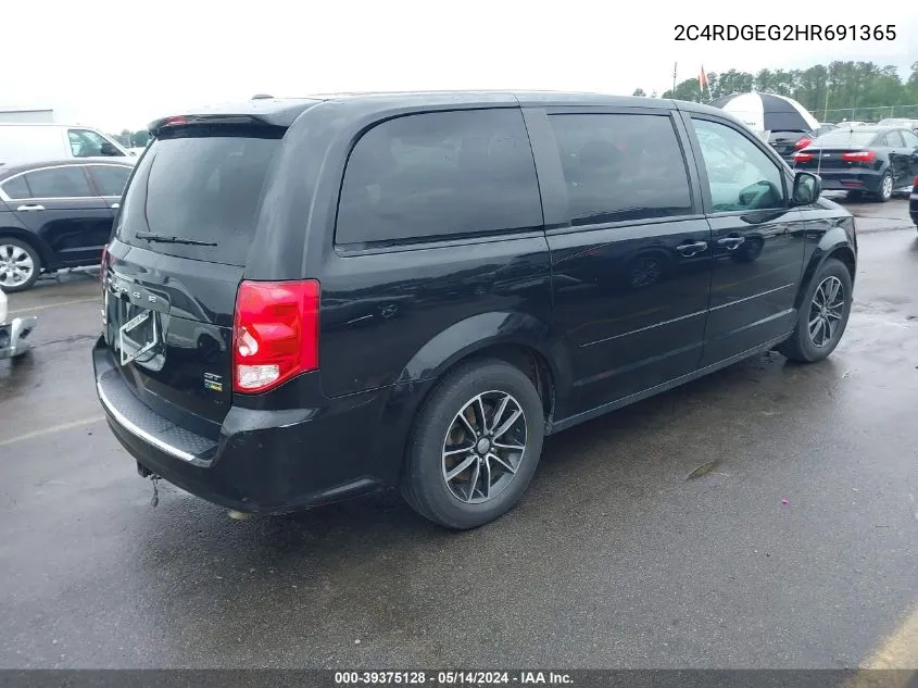 2C4RDGEG2HR691365 2017 Dodge Grand Caravan Gt