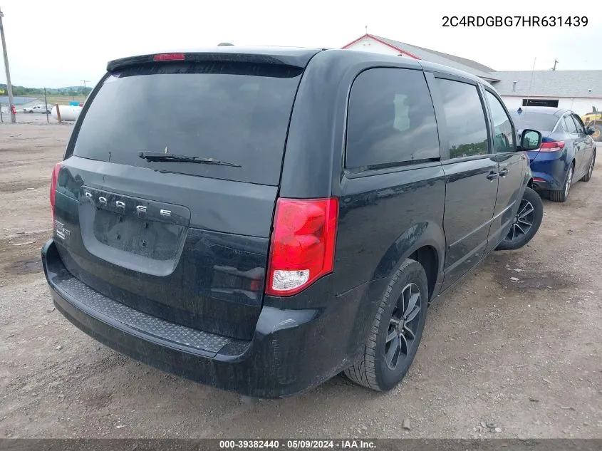 2C4RDGBG7HR631439 2017 Dodge Grand Caravan Se Plus