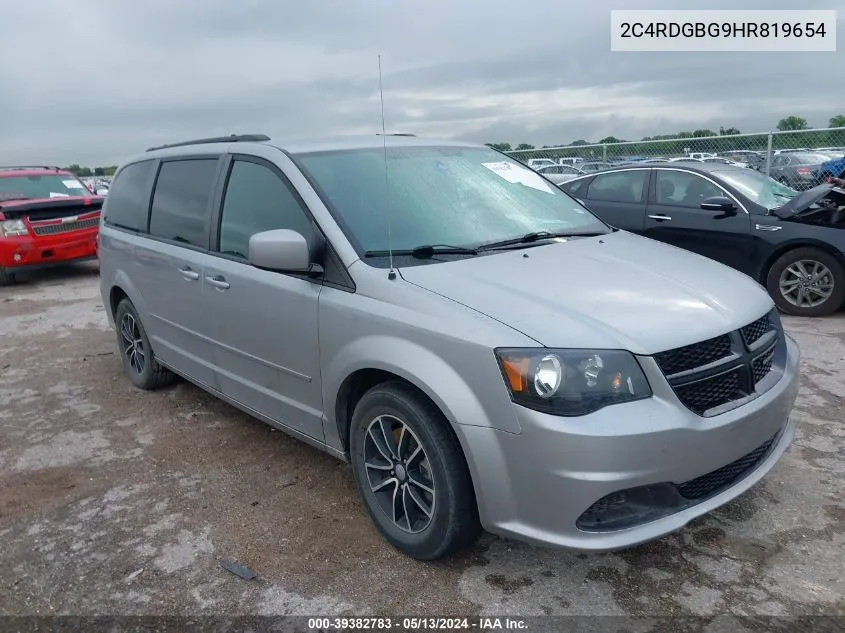 2017 Dodge Grand Caravan Se Plus VIN: 2C4RDGBG9HR819654 Lot: 39382783