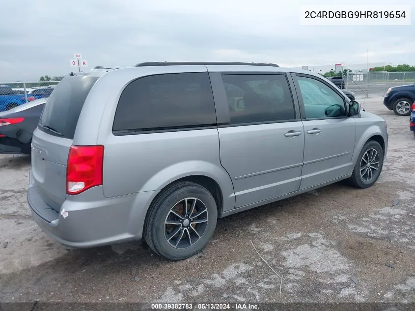 2017 Dodge Grand Caravan Se Plus VIN: 2C4RDGBG9HR819654 Lot: 39382783