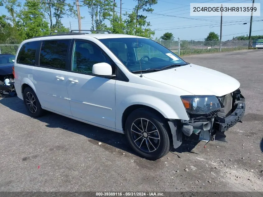 2017 Dodge Grand Caravan Gt VIN: 2C4RDGEG3HR813599 Lot: 39389116