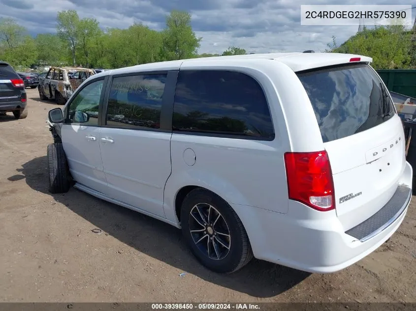 2C4RDGEG2HR575390 2017 Dodge Grand Caravan Gt