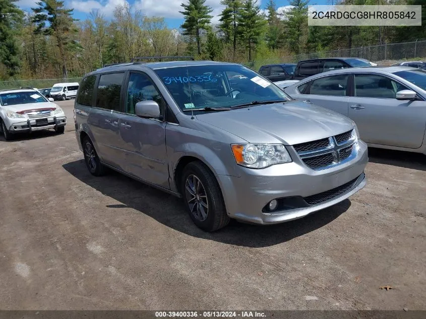 2C4RDGCG8HR805842 2017 Dodge Grand Caravan Sxt