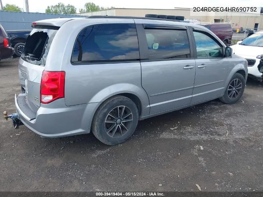 2C4RDGEG4HR690752 2017 Dodge Grand Caravan Gt