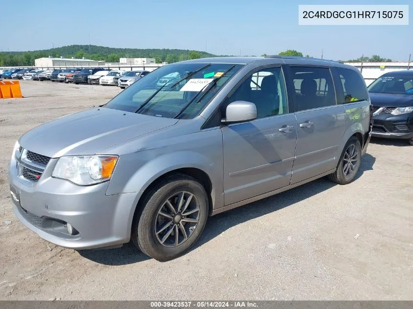 2017 Dodge Grand Caravan Sxt VIN: 2C4RDGCG1HR715075 Lot: 39423537