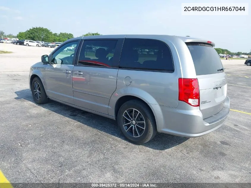 2017 Dodge Grand Caravan Sxt VIN: 2C4RDGCG1HR667044 Lot: 39425372