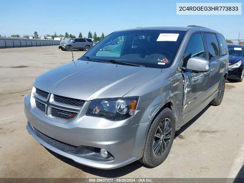 2C4RDGEG3HR773833 2017 Dodge Grand Caravan Gt