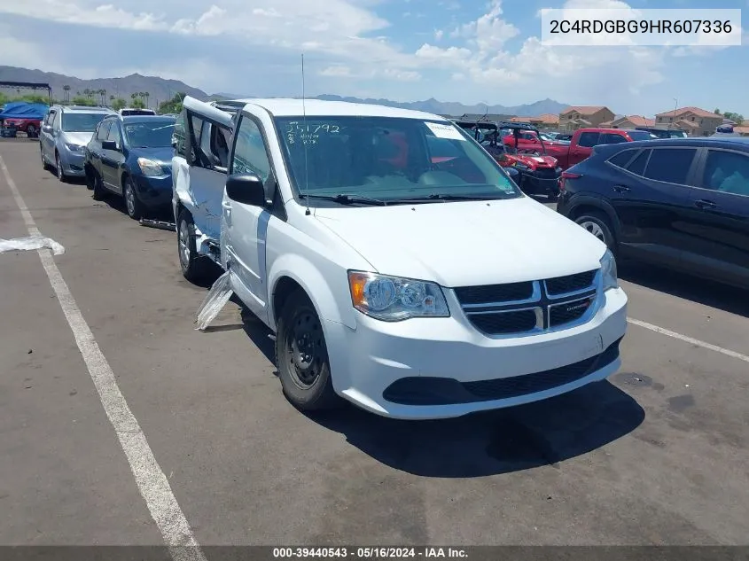 2C4RDGBG9HR607336 2017 Dodge Grand Caravan Se