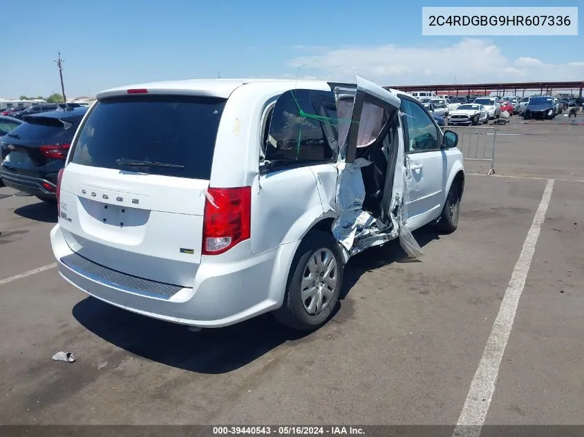 2C4RDGBG9HR607336 2017 Dodge Grand Caravan Se