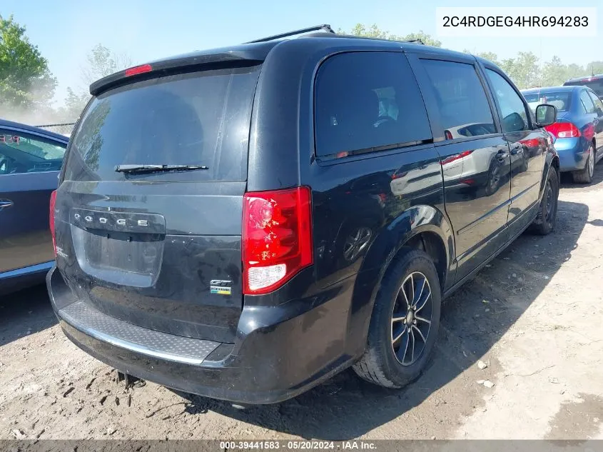 2017 Dodge Grand Caravan Gt VIN: 2C4RDGEG4HR694283 Lot: 39441583