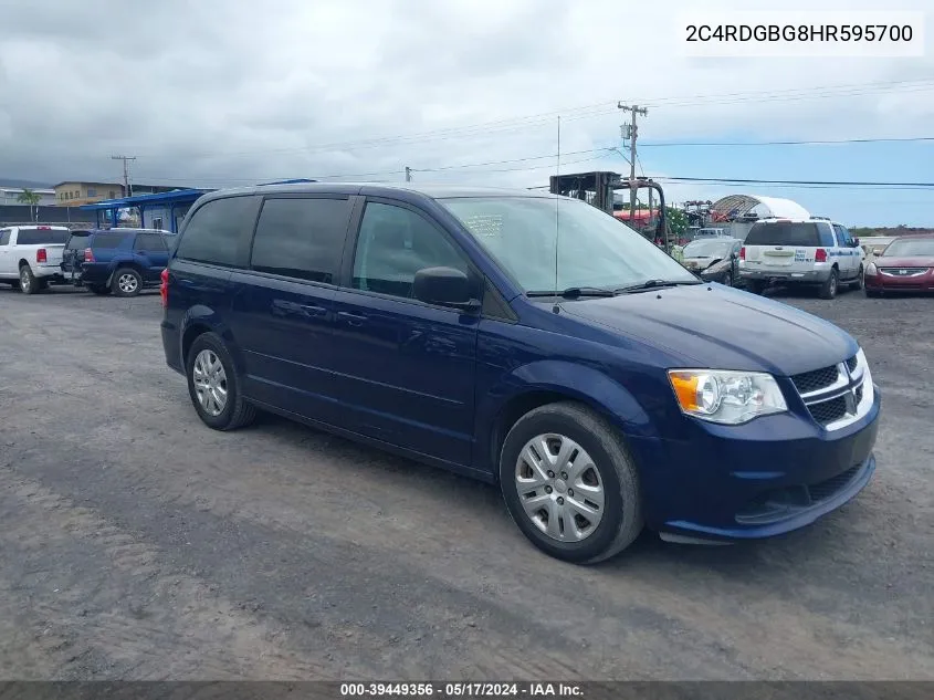 2C4RDGBG8HR595700 2017 Dodge Grand Caravan Se