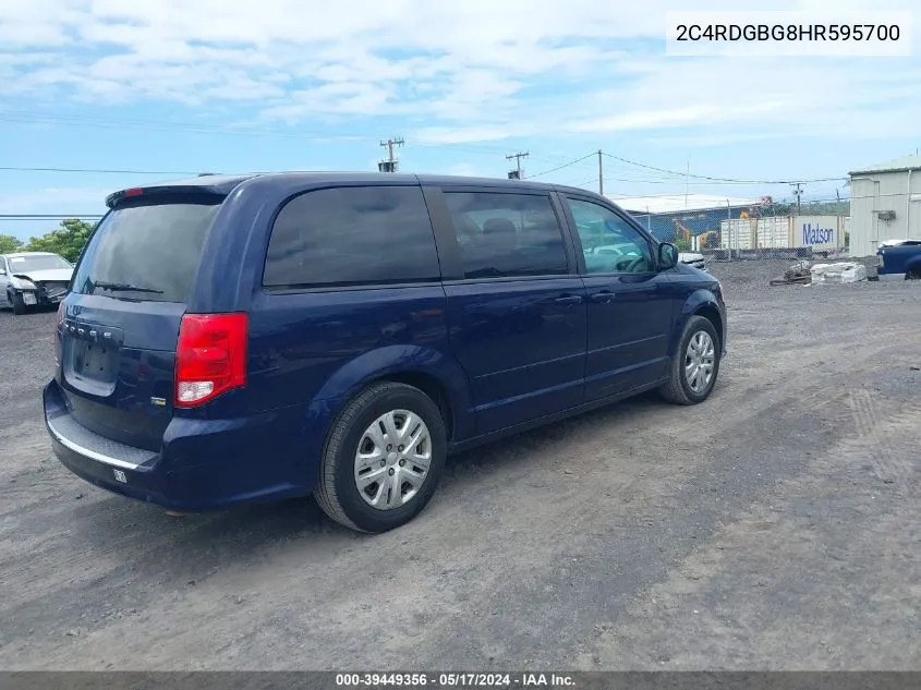 2C4RDGBG8HR595700 2017 Dodge Grand Caravan Se