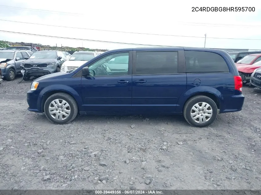 2C4RDGBG8HR595700 2017 Dodge Grand Caravan Se